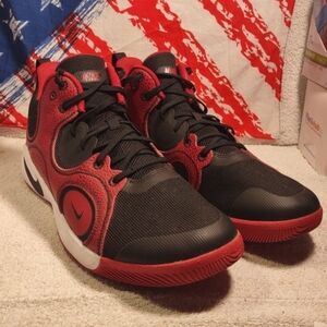 Nike Red and Black Athletic Sneakers Size 12